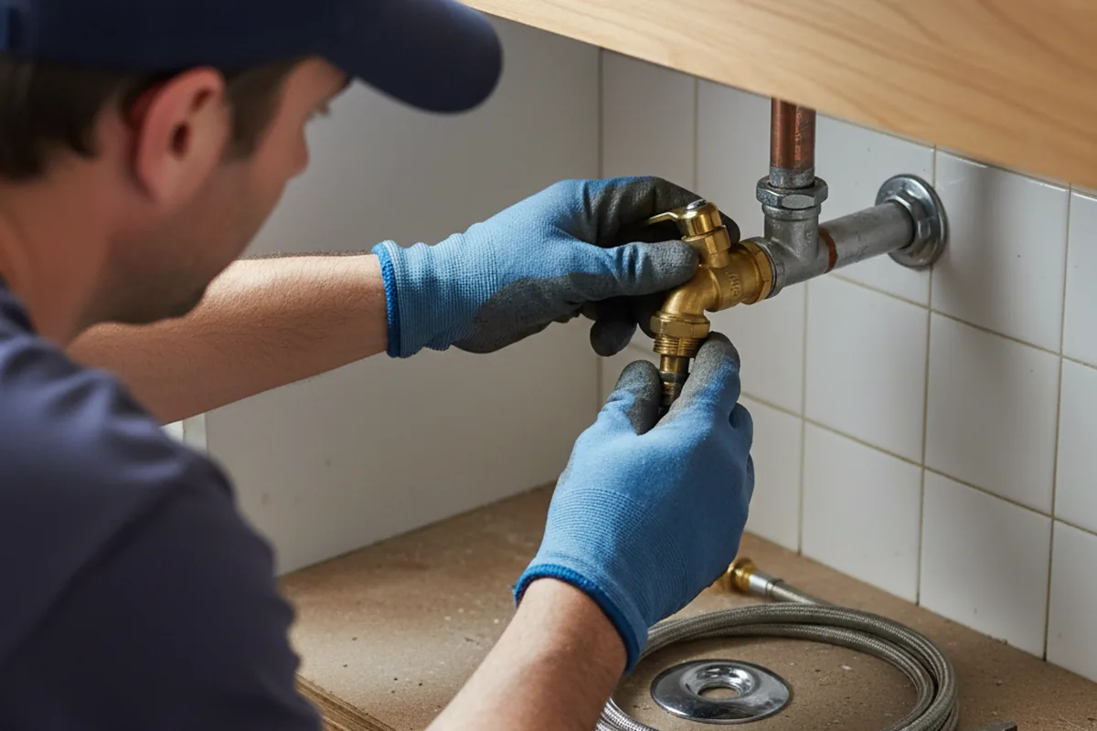 Shutoff valve and fitting work during Emergency Plumbing in Vail